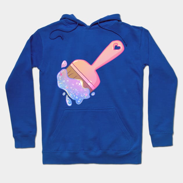 Sparkly Paintbrush Hoodie by paintdust